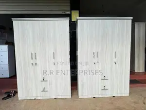 New 3 Door Ash White Melamine Wardrobe