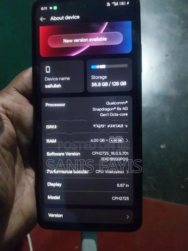 Oppo A5x (Used)