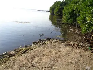 Negombo Kurana lagoon facing land with wide road for sale