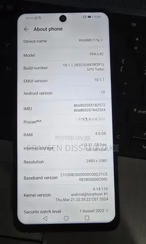 Huawei Y7a (Used)