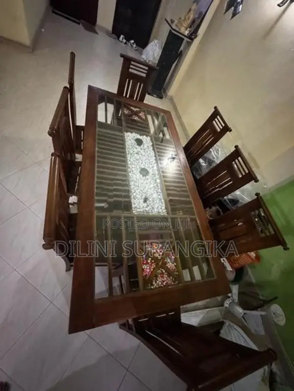 Teak Dining Table With Chair 8