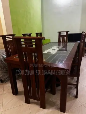 Teak Dining Table With Chair 8