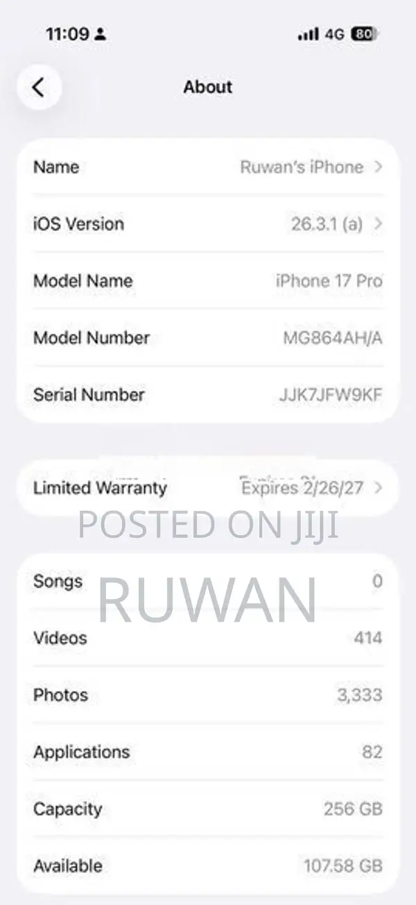 Apple iPhone 17 Pro (Used)