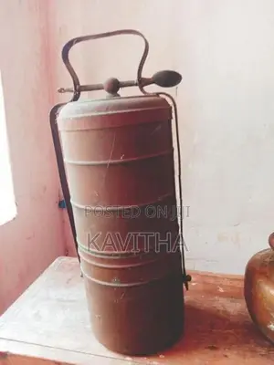 Antique 5-Tier Tiffin Carrier