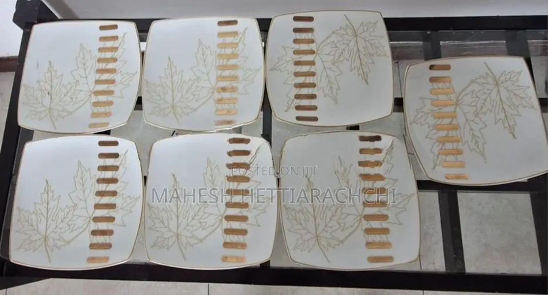 Dankotuwa Porcelain Square Maple Leaf Dinner Set (24 PCS)