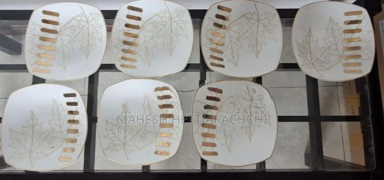 Dankotuwa Porcelain Square Maple Leaf Dinner Set (24 PCS)