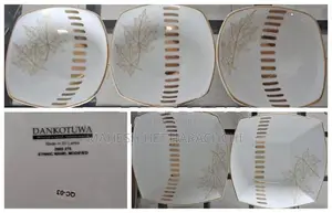 Dankotuwa Porcelain Square Maple Leaf Dinner Set (24 PCS)