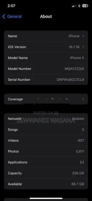 Apple iPhone X (Used)