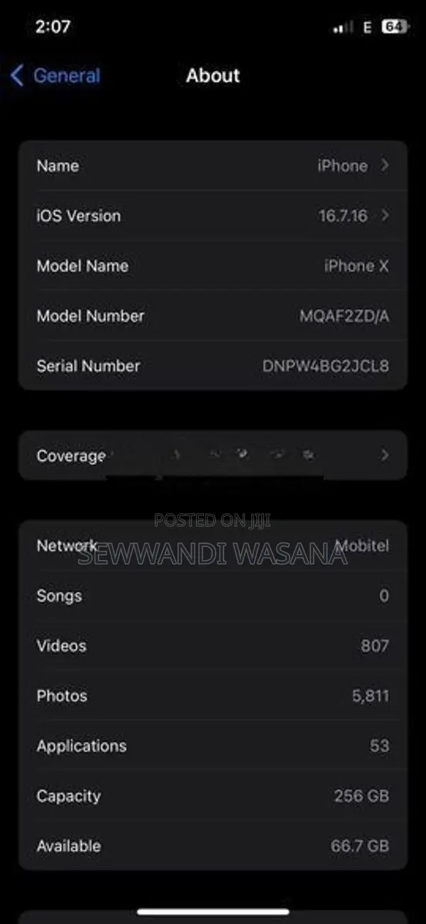 Apple iPhone X (Used)