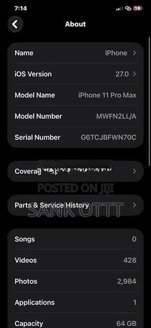Apple iPhone 11 Pro Max (Used)