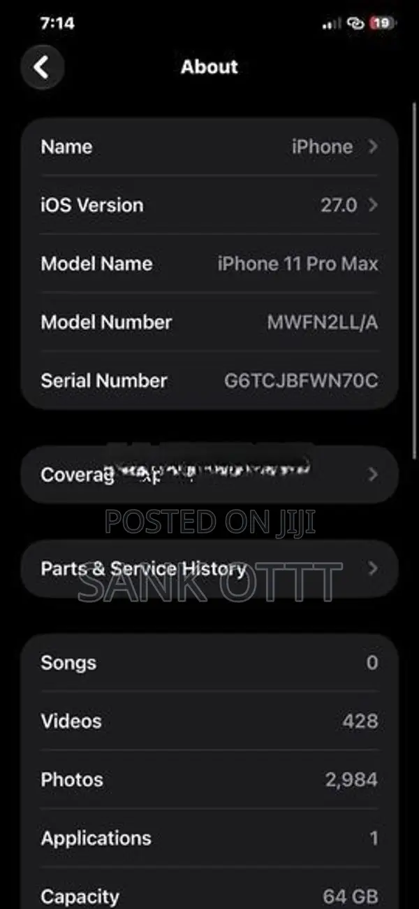 Apple iPhone 11 Pro Max (Used)