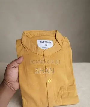 Chinese Collar Long Sleeve Shirt