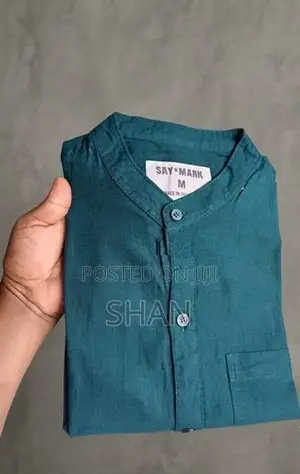 Chinese Collar Long Sleeve Shirt