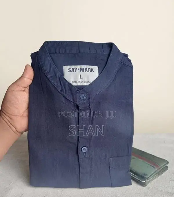 Chinese Collar Long Sleeve Shirt