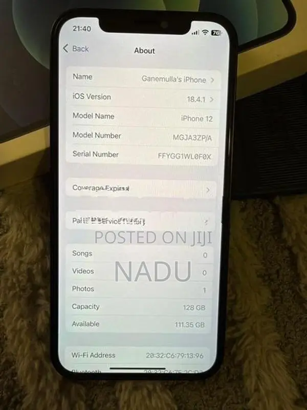Apple iPhone 12 128GB (Used)