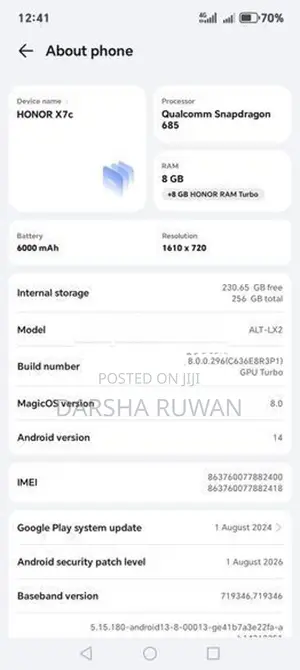 Honor X7c (Used)
