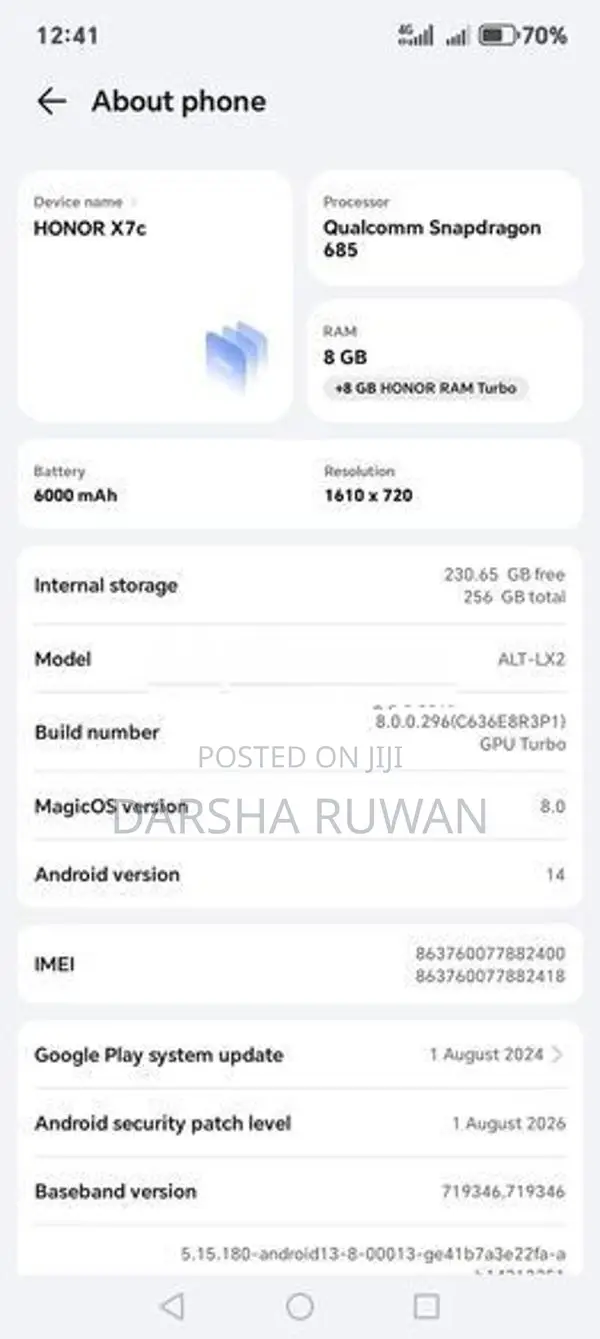 Honor X7c (Used)