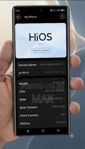 Tecno Camon 40Pro (Used)