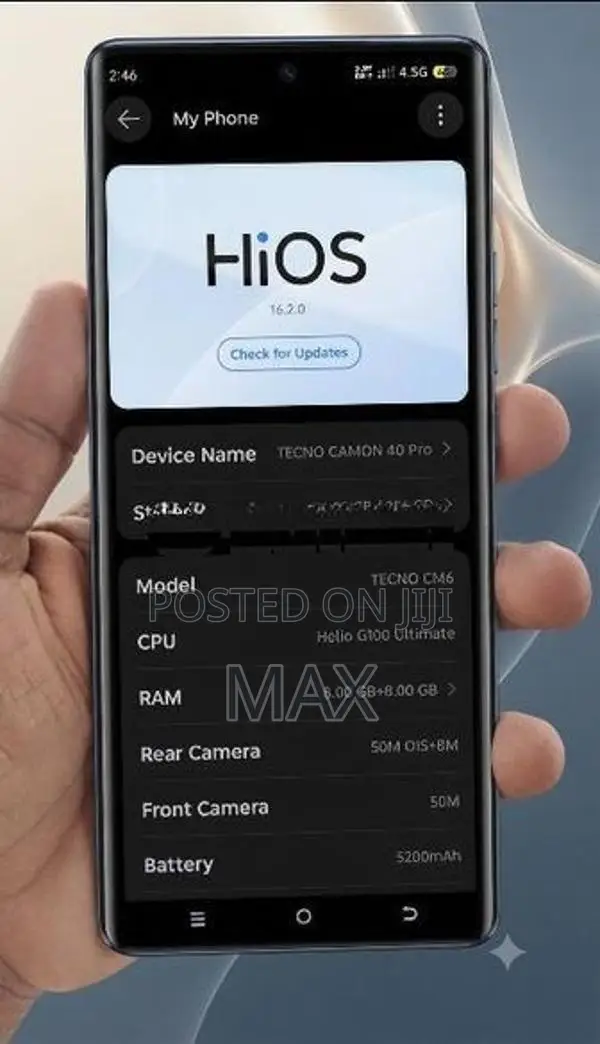 Tecno Camon 40Pro (Used)
