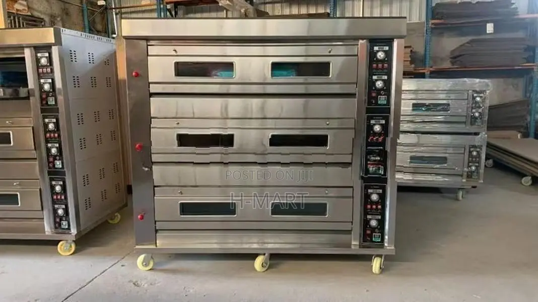 Industrial Gas deck oven, 3 deck-9 Trays