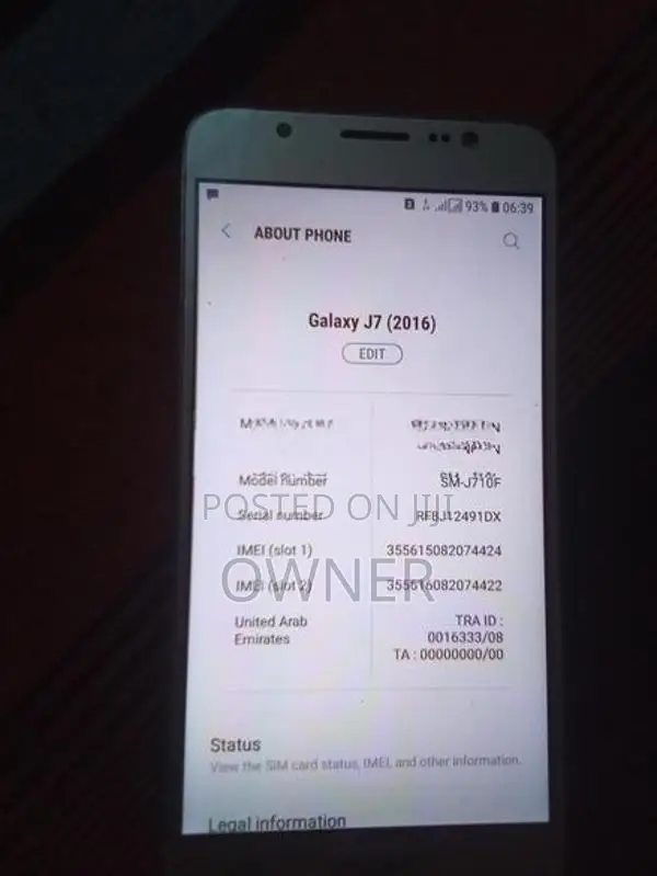 Samsung Galaxy J7 16GB (Used)