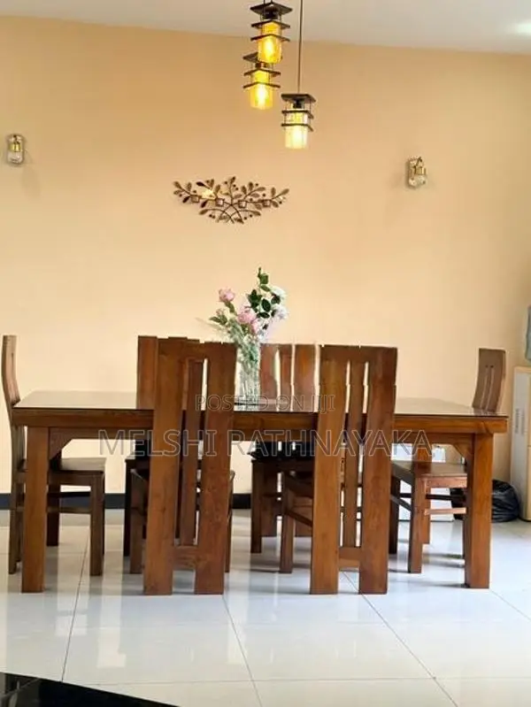 Teak Wood 6 Chairs