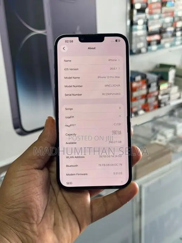 Apple iPhone 13 Pro Max 256GB (Used)