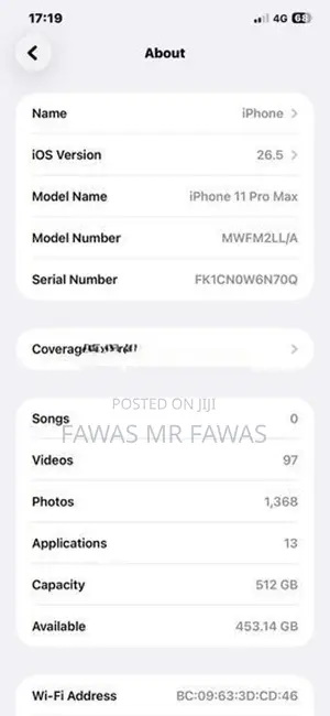 Apple iPhone 11 Pro Max (Used)