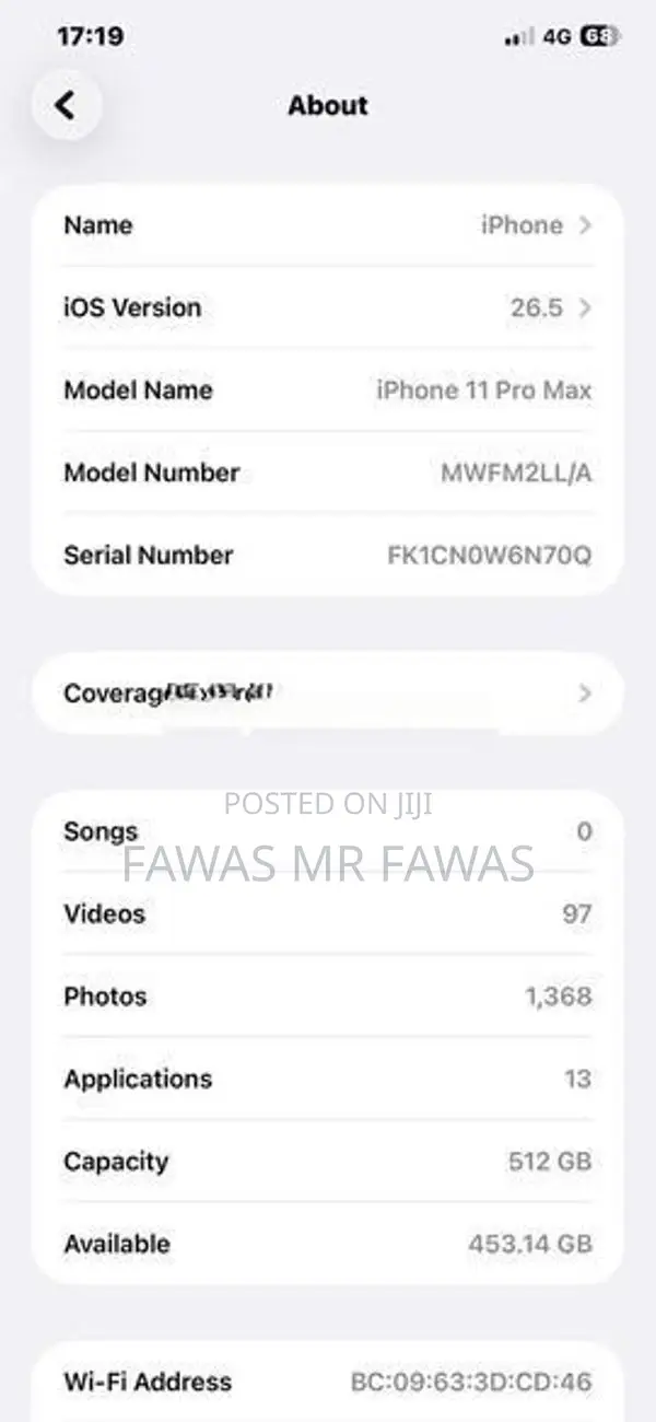 Apple iPhone 11 Pro Max (Used)