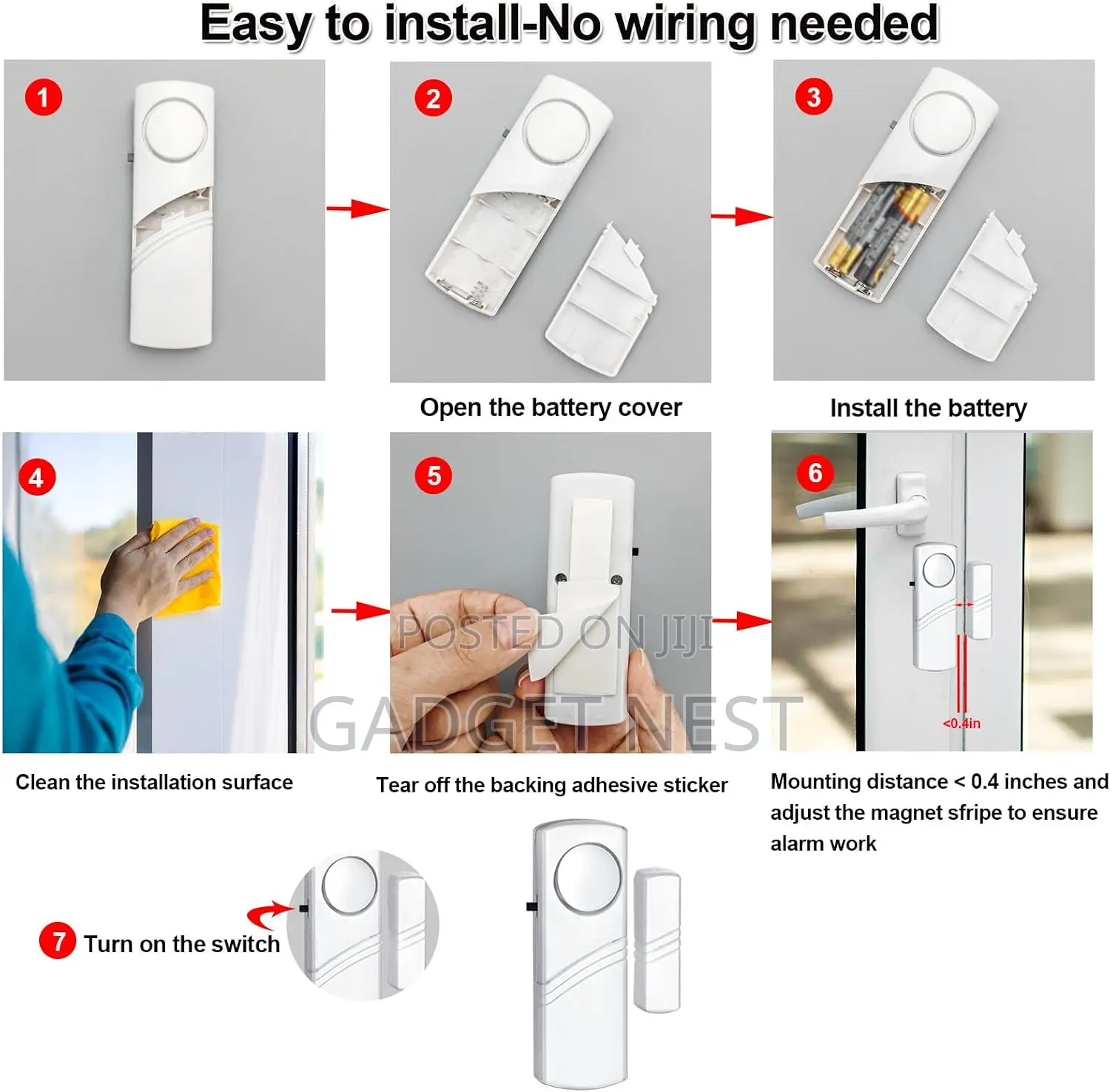 Door Window Alarm – Magnetic Wireless Anti Theft Security Alarm