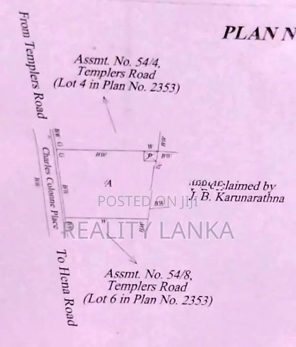 Land for sale (3986) Mt Lavinia