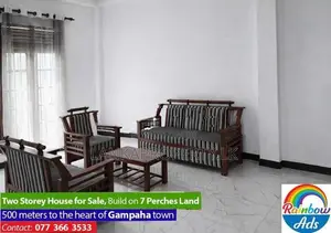 TWO-STOREY HOUSE FOR RENT IN GAMPAHA.