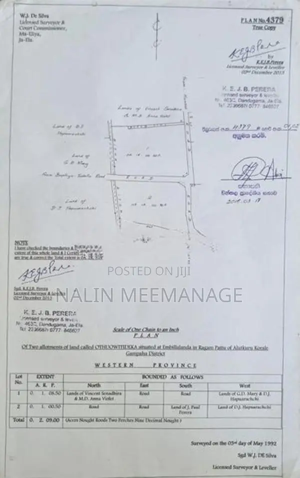 Land for Sale Near Ja-Ela Highway