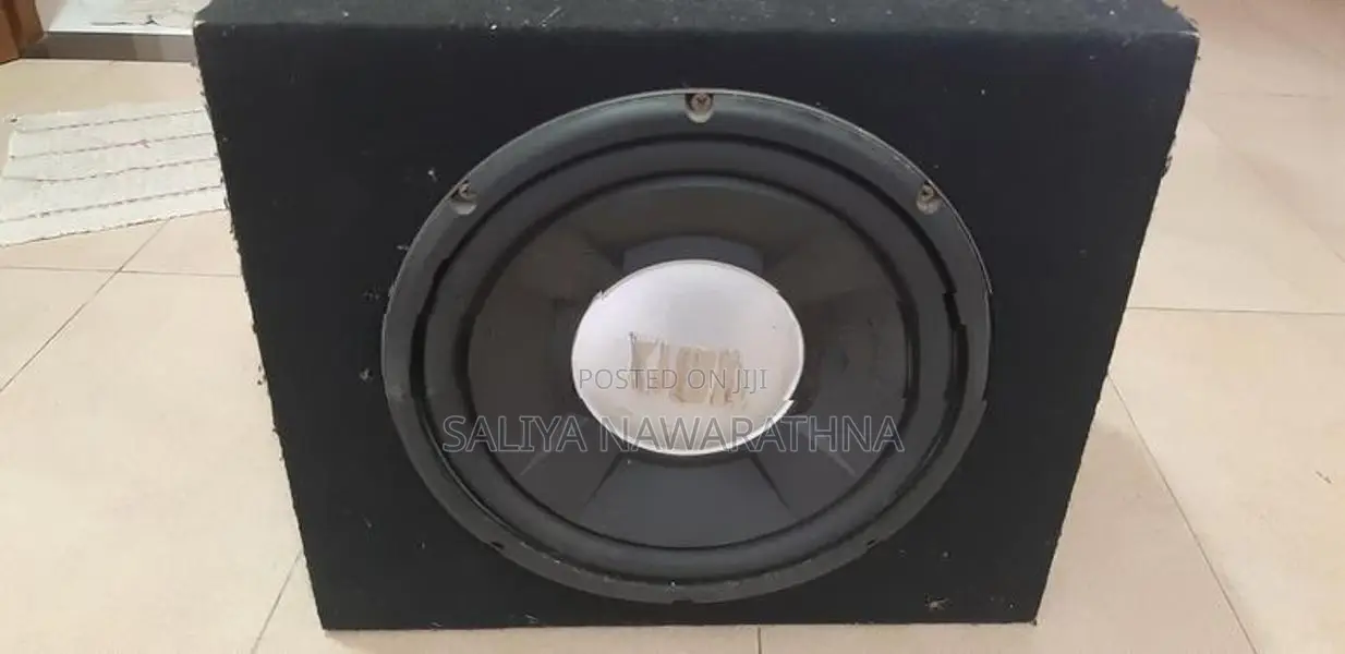 JBL Subwoofer with Carpet Box 4-Channel Car Amplifier Set
