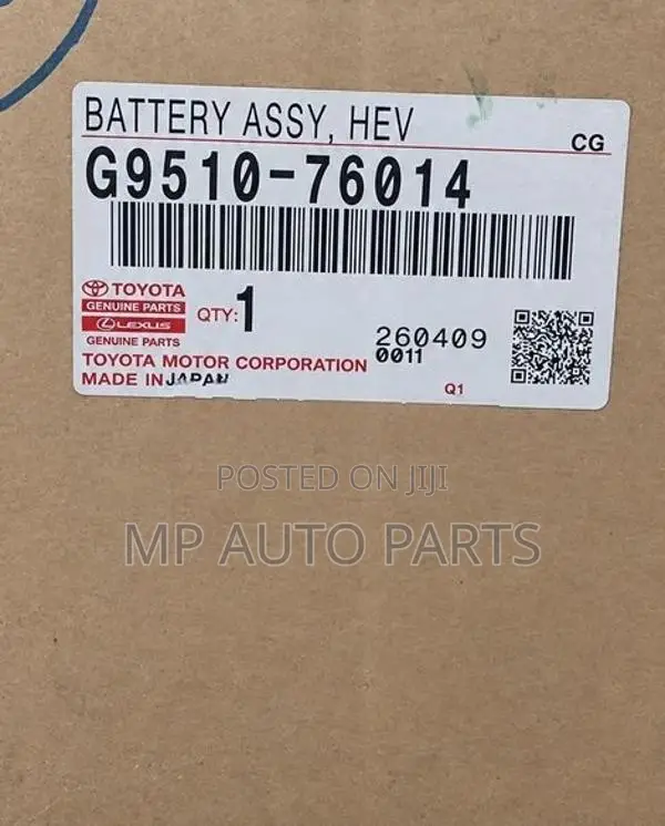 Toyota Aqua Brand New Hybrid Battery