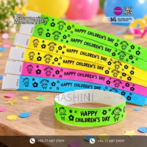 Colourful Tyvek Wristbands