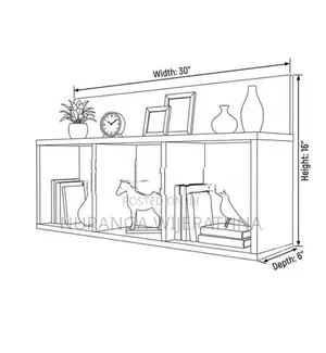 Wooden Floating Storage Shelf
