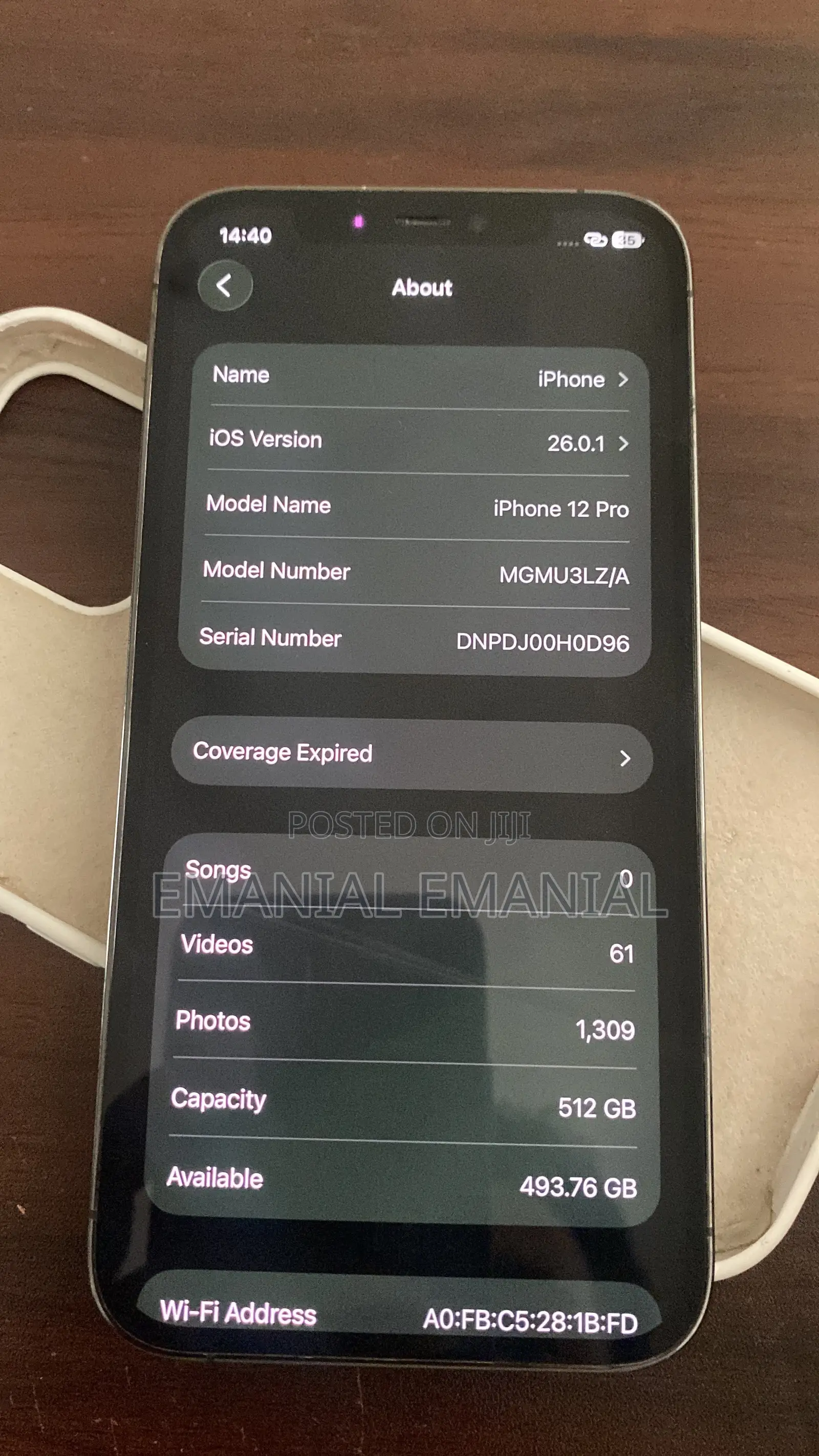 Apple iPhone 12 Pro 512 GB Black