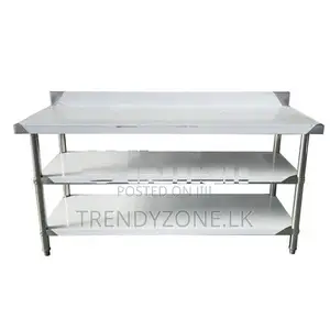 Stainless Working Table With Back-Splash 1800 x 700mm
