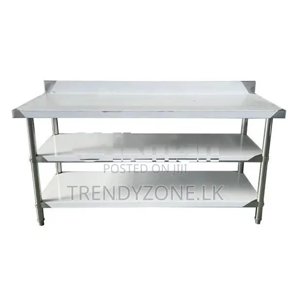 Stainless Working Table With Back-Splash 1500 x 700mm