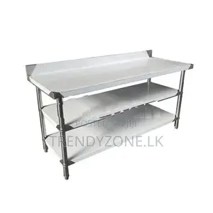 Stainless Working Table With Back-Splash 1500 x 700mm