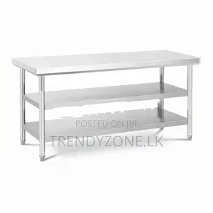 Stainless Steel Working Table 03 Layers 1800 X 600MM