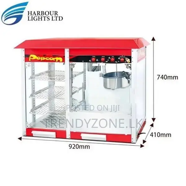 Industrial Electric Pop Corn Machine With Showcase