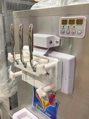 Industrial Soft Ice Cream Machine Stand Type - 3 Nozzle