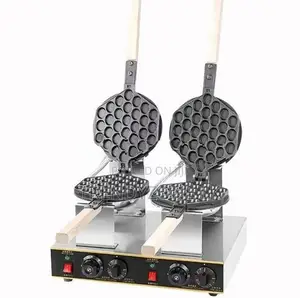 Industrial Non-Stick Electric Dual Bubble Waffle Maker