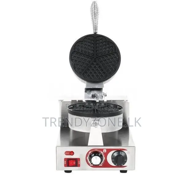 Industrial Heart Shape Round Waffle Baker