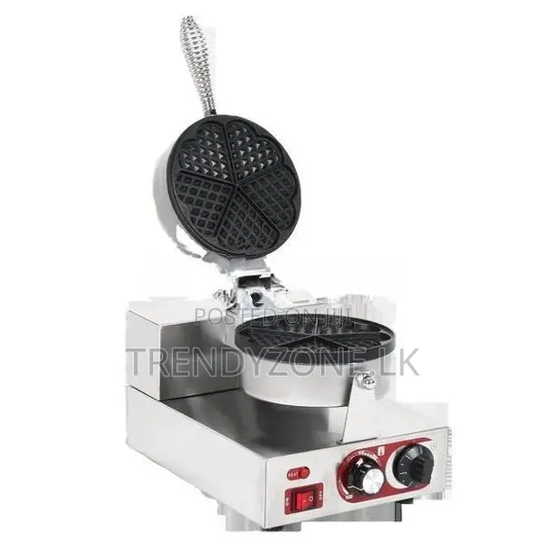 Industrial Heart Shape Round Waffle Baker