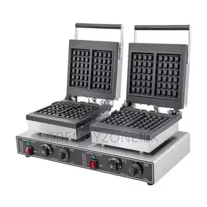 Industrial Double Square Waffle Maker