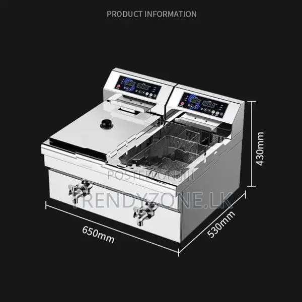 Industrial Electric Deep Fryer 10L Double (High Quality Touch)