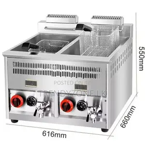 Industrial Large Tank 14L + Gas Deep Fryer